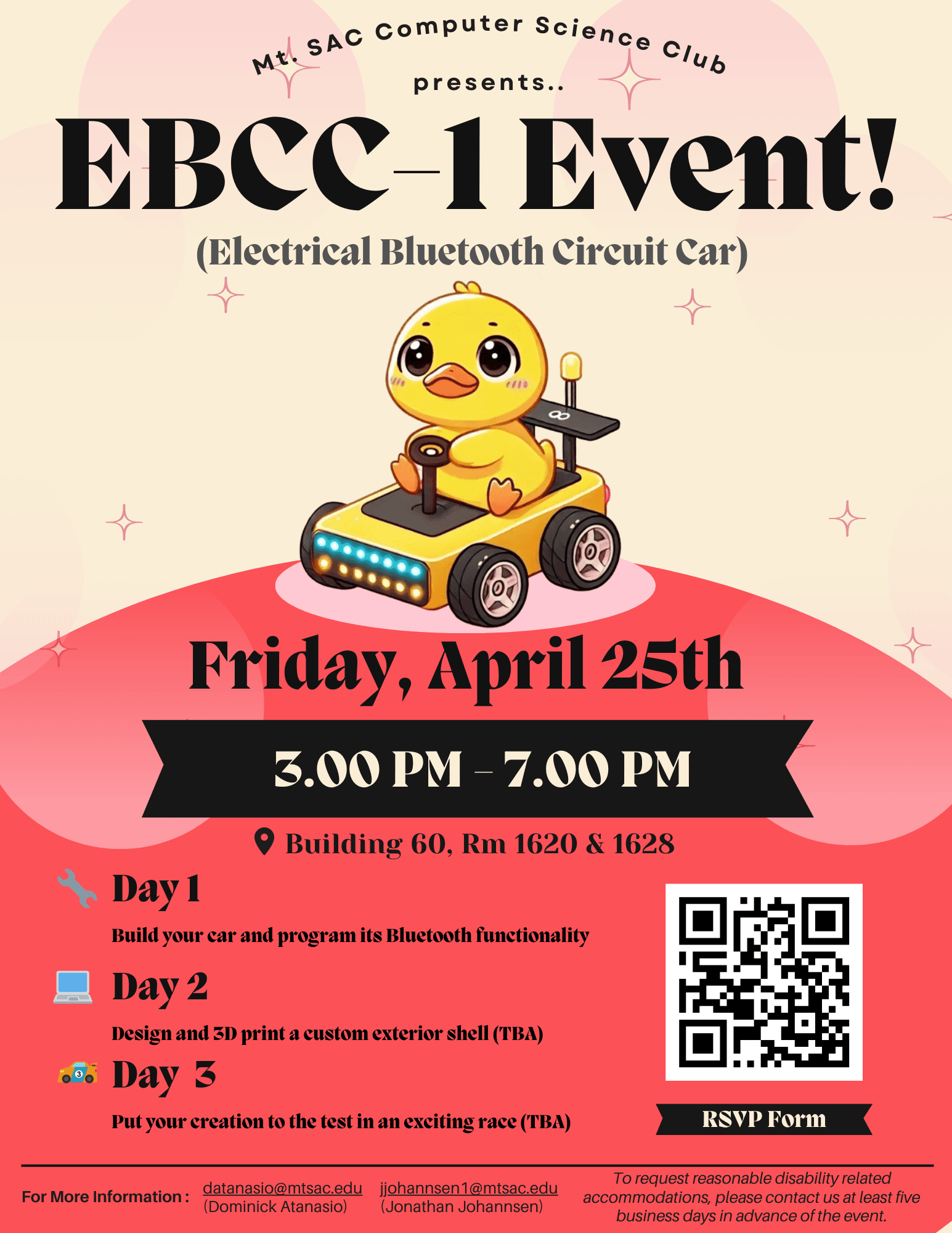 Electric Bluetooth Circuit Car Event - Day 1 - Construct your own Bluetooth car while learning about circuits and 3D design in this hands-on workshop!