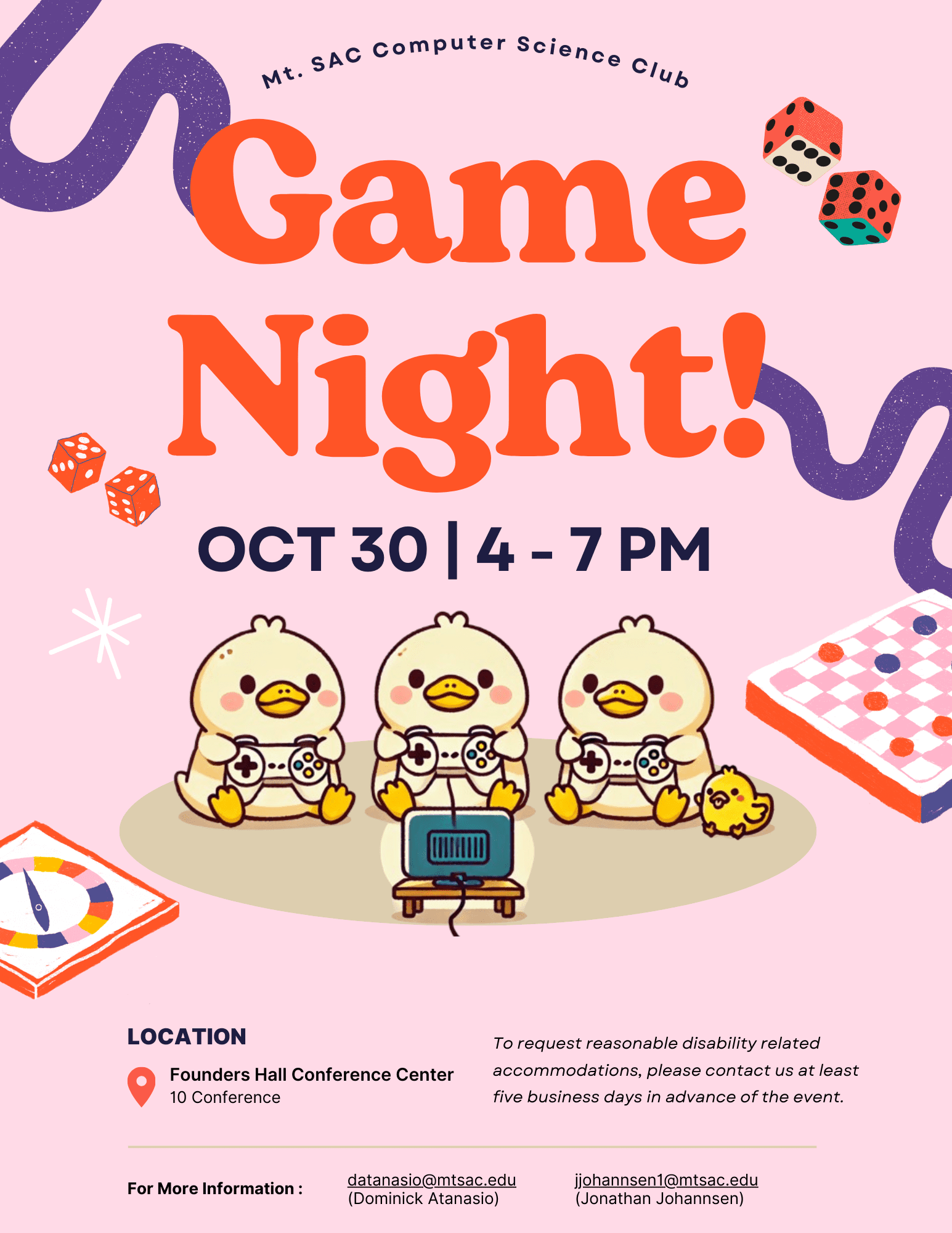 Game Night - Join us for a fun night of gaming and networking with fellow CS enthusiasts!