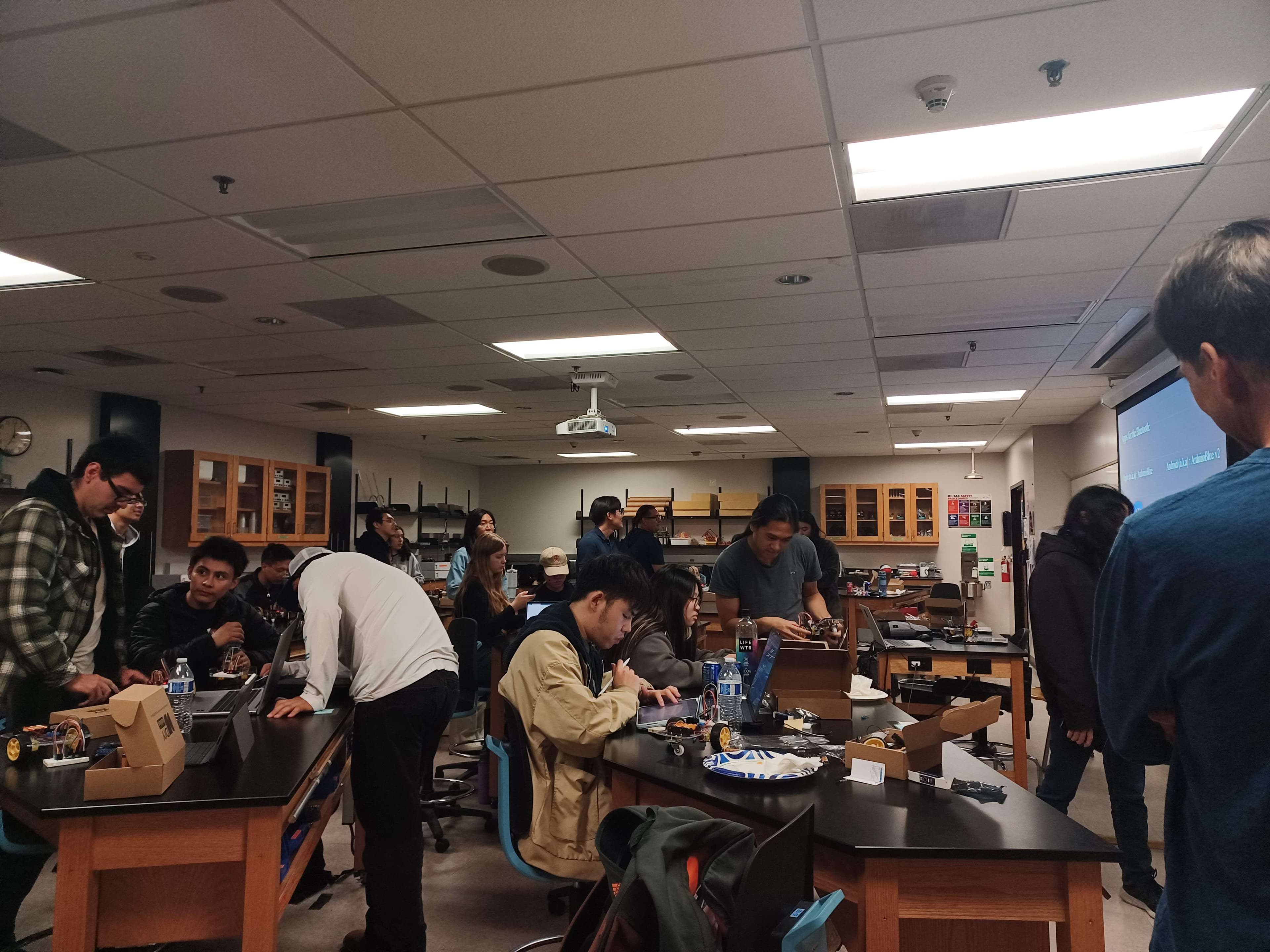 Mt. SAC Computer Science Club members working together