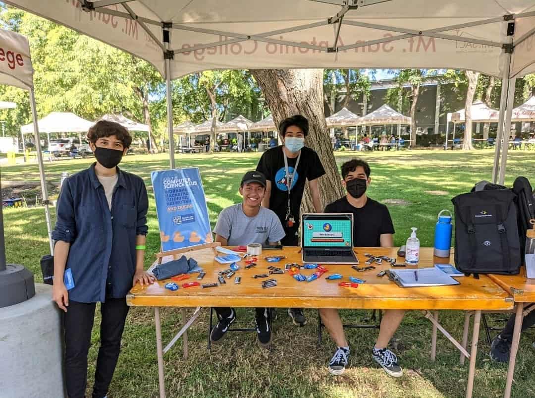 Mt. SAC Computer Science Club members at Club Rush event